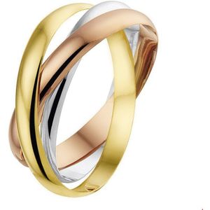 Tricolor Gouden Ring 3-in-1 tricolor 4300458 17.00 mm (53)