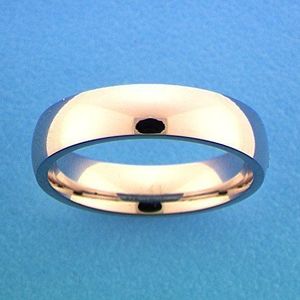 Zilver Gerhodineerde Ring A301 - 5 mm - zonder steen 1315025 18.00 mm (57)