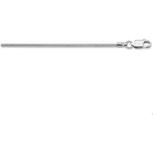 collier slang rond 1,4 mm zilver gerhodineerd 1316490