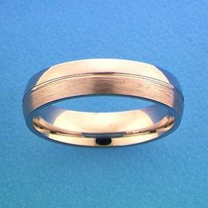 Zilver Gerhodineerde Ring A104/A302 - 5 mm - zonder steen 1315396 18.00 mm (57)