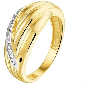 Geelgouden Ring zirkonia 4019295 17.75 mm (56)