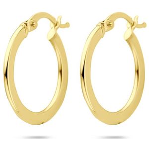 14K geelgoud oorringen 21 mm 4033498
