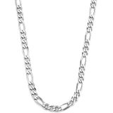 Zilver Gerhodineerde Collier figaro 5 1333899