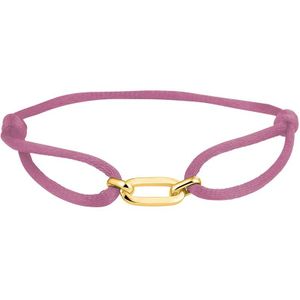 armband satijn zilver verguld (met rubber/nylon/etc) 2600018