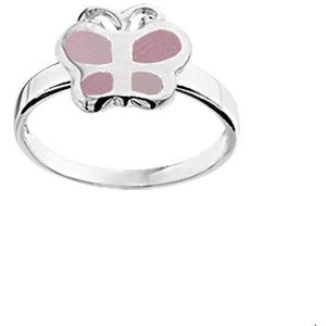 ring vlinder zilver wit 1016227