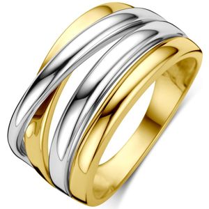 14K bicolor goud geel/wit ring 4209029 16.50