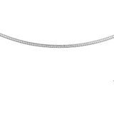 Witgouden Collier omega rond 1 4100363 45 cm