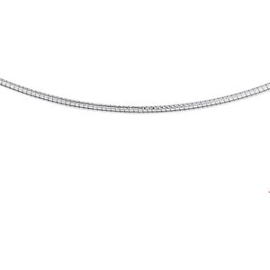 Witgouden Collier omega rond 1 4100363 45 cm