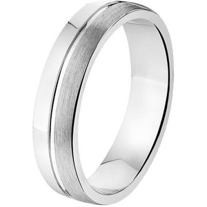 Zilver Gerhodineerde Ring A104/A302 - 5 mm - zonder steen 1315392 16.00 mm (50)