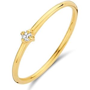 aanschuifring zirkonia 14K geelgoud 4023688