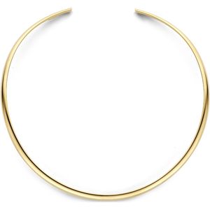 14K geelgoud collier spang ovale buis 4033161