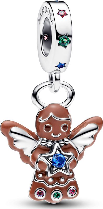 Pandora - 794247C01 - Bedel - Zilver - Peperkoek Engel - Bruin
