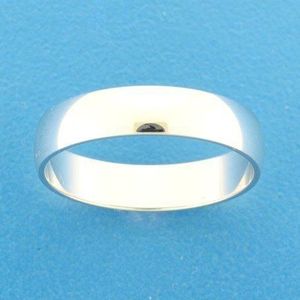 ring a414 - 5 mm - zonder steen 14K witgoud 4104503