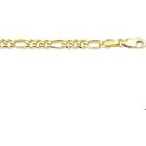Geelgouden Armband figaro 3 4004011 20 cm