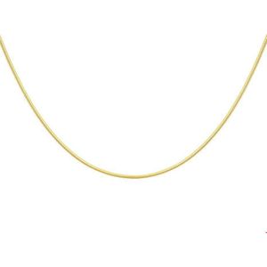 Geelgouden Collier slang rond 0 4004359 42 cm