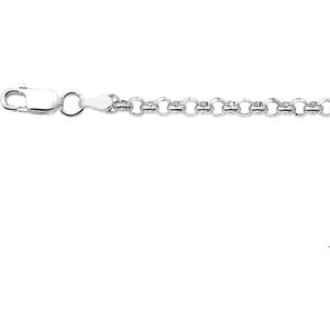Zilveren Armband jasseron 3 1002209 19 cm