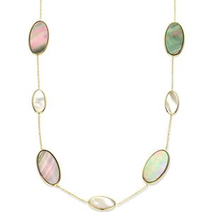 Collier - Parelmoer - 14K Geelgouden Collier - Dames - 42 - 45 Cm