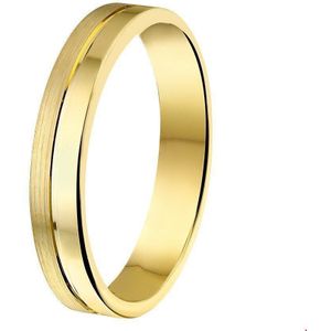 Geelgouden Ring A407 - 4 mm - zonder steen 4008785 17.25 mm (54)