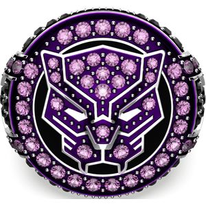 Swarovski - 5663350 - Marvel, Black panther - Zilverkleur - Ring - 58