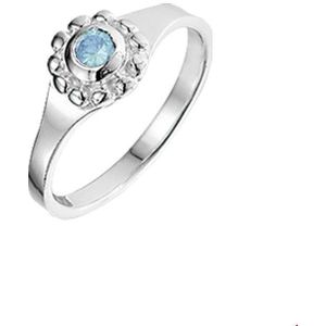 Zilveren Kinderring - Zirkonia - 15.50 mm