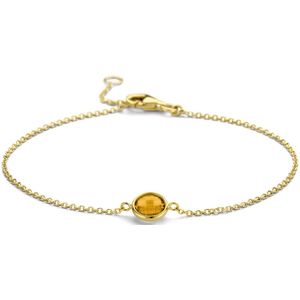 goud (geelgoud) armband citrien 16,5 - 19 cm 0.70ct 4024760