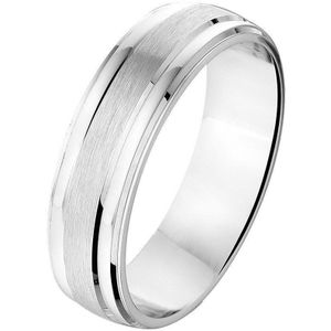Zilver Gerhodineerde Ring A204/A311 - 6 mm - zonder steen 1315183 16.00 mm (50)