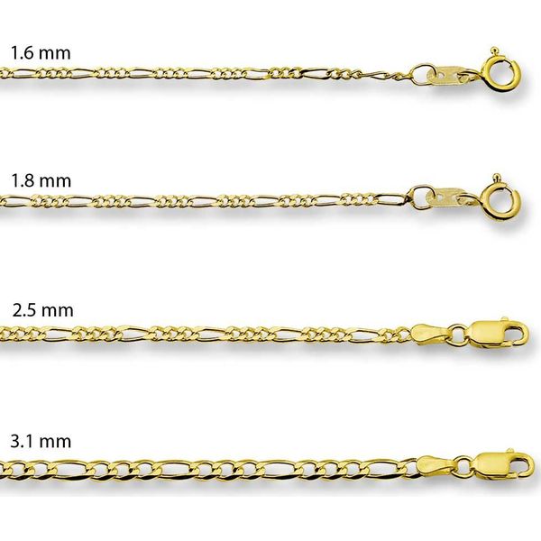14 karaat goud figaro kettingen 4004007 - Sieraden online kopen? Mooie  collectie jewellery van de beste merken op beslist.nl