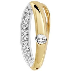 Bicolor Gouden Hanger diamant 0.10ct H SI 4208489