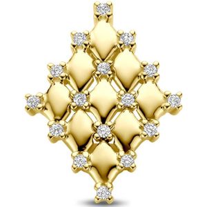 14K geelgoud hanger diamant 0.09ct h si 17 mm 4034692