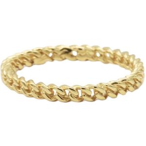 Karma Jewelry - R007GP Chain - Damesring-48 is maat 15.50