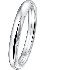 Zilveren Bangle dop ovale buis10 x 64mm 1001355