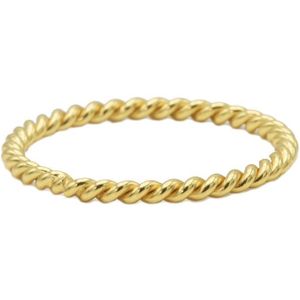 Karma Jewelry - R005GP Twisted - Damesring-54 is maat 17.25