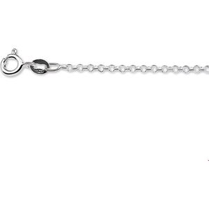 Zilveren Collier jasseron 2 1018114 45 cm