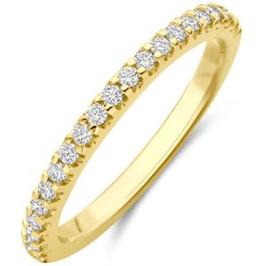 14K geelgoud ring lab grown diamant 0.25ct h si 4033608 17.25