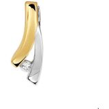 Bicolor Gouden Hanger diamant 0.022ct H SI 4208097
