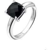Zilver Gerhodineerde Ring onyx 1320808 17.50 mm (55)