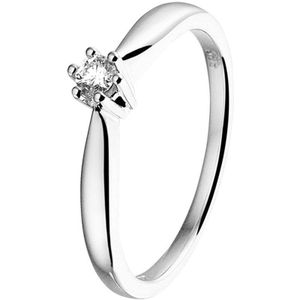 Witgouden Ring diamant 0.08ct H SI 4104424 18.50 mm (58)