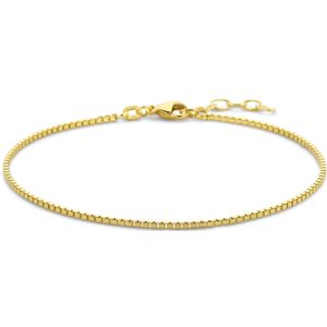 14K geelgoud armband venetiaans 1,3 mm 19 + 2 cm (heren lengte) 4028676