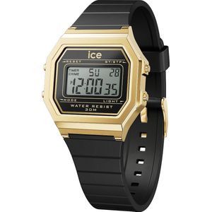 Ice Watch IW022064 - Digit Retro Black Gold - horloge