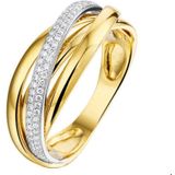 Bicolor Gouden Ring diamant 0.22ct H SI 4207467 18.00 mm (57)