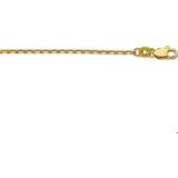 Geelgouden Collier anker gediamanteerd 1 4010829 42 cm