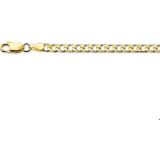 Geelgouden Collier geslepen gourmet 3 4003935 50 cm