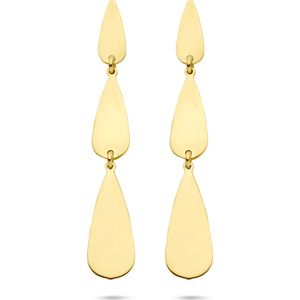 14K geelgoud oorhangers druppel 40 mm 4033472