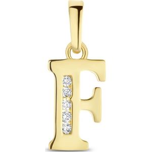 goud (geelgoud) hanger letter zirkonia 4025396