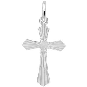Zilver Gerhodineerde Hanger kruis 1328618