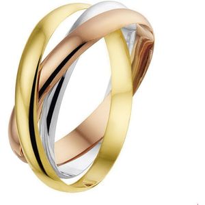 Trinity - Tricolor - Ringen - 14K Tricolor Goud