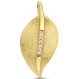 goud (geelgoud) hanger blad gescratcht diamant 0.03ct h si 4025338