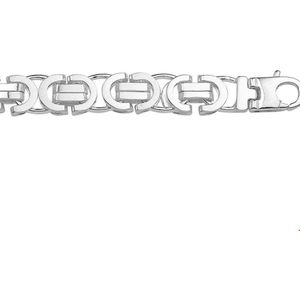 Zilveren Armband konings plat 7 1020138 20 cm