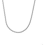 Zilver Gerhodineerde Collier anker gediamanteerd 1 1320733