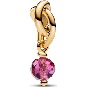 Pandora 763462C10 - Oktober Geboortesteen Charm dangle Faceted Pink Eternity - Bedel
